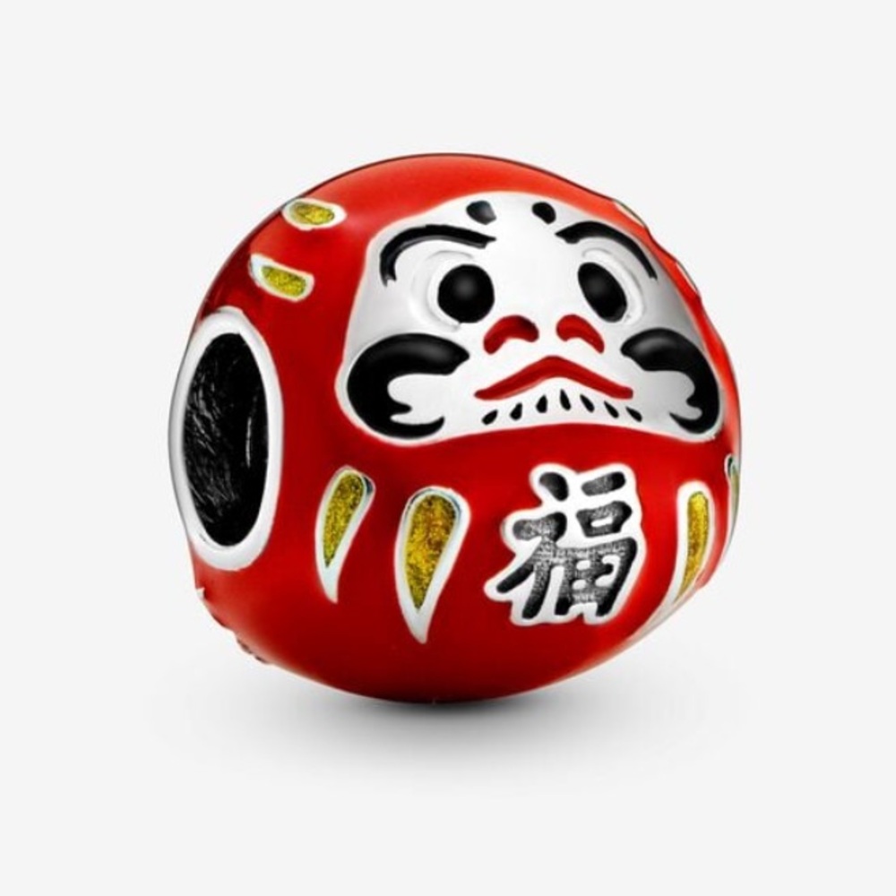 NWOT Red Daruma Doll Charm Sterling Silver 925